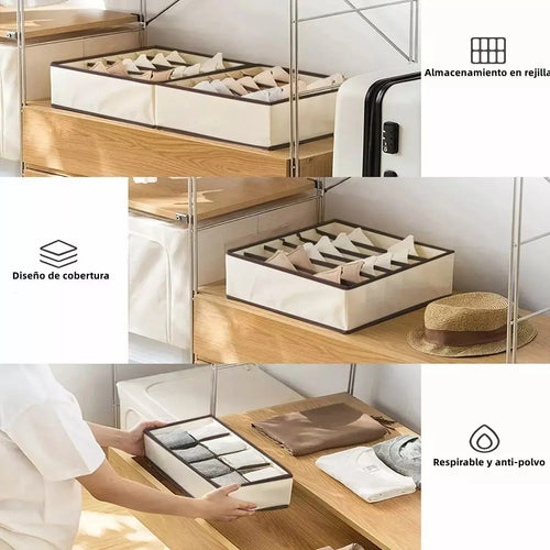 Set De 4 Organizadores De Ropa Interior